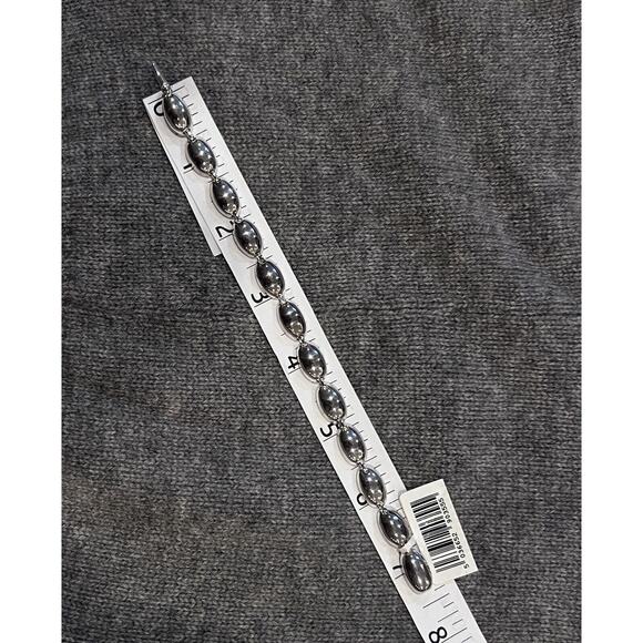 Links Of London Chunky Sterling Silver Tbar Bracelet Hallmark - Picture 5 of 8